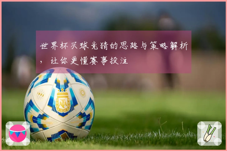 世界杯买球竞猜的思路与策略解析，让你更懂赛事投注